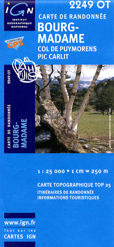 Carte IGN Top 25 2249 OT carte randonne VTT Bourg Madame, Col de Puymorens Carte IGN Top 25 2249 OT carte randonne VTT Bourg Madame, Col de Puymorens