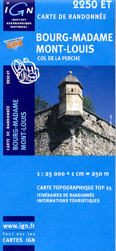 Carte Ign Top 25 2250 Et Carte Randonnee Vtt Bourg Madame Mont Louis Livre Vtt 66 Biking66 4 0