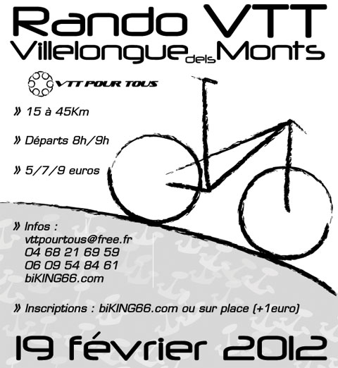 Rando-raid de Villelongue dels Monts 2012 | Rando-raid de Villelongue dels Monts - 07/02 - biKING66.com