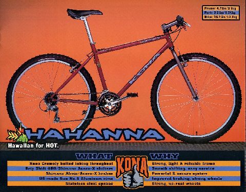 Kona Hahanna 1997 - Athanaël - biking66.com
